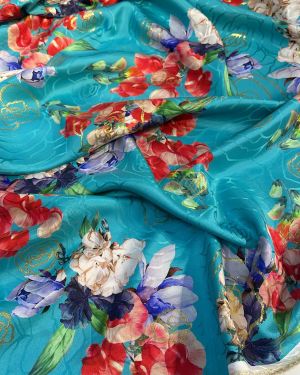 Italian silk jacquard  lurex