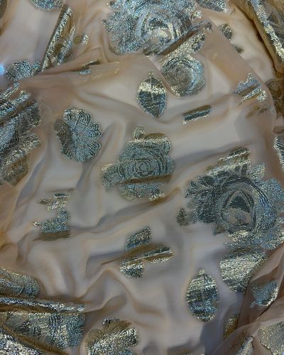 Italian Chiffon lurex plain