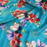 Italian silk jacquard  lurex