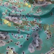 Italian silk lurex jacquard