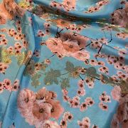 Italian silk lurex jacquard
