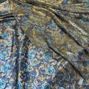 Set chiffon lurex & silk Italian