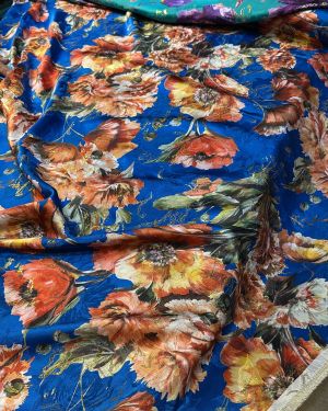 Italian silk lurex jacquard