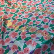 Italian silk lurex jacqurd