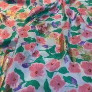 Italian silk lurex jacqurd
