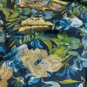 Italian silk lurex jacquard