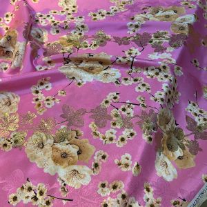 Italian silk lurex jacqurd