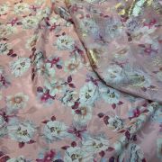 Set chiffon lurex & silk Italian