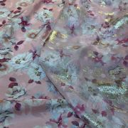 Set chiffon lurex & silk Italian