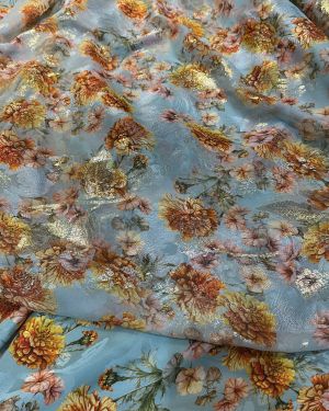 Set chiffon lurex & silk Italian