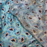 Set chiffon lurex & silk Italian