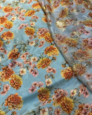 Set chiffon lurex & silk Italian