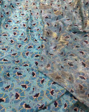 Set chiffon lurex & silk Italian