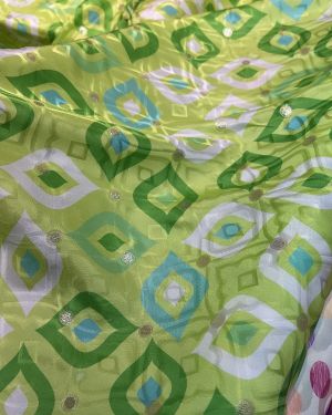 Italian silk Lurex jacqurd