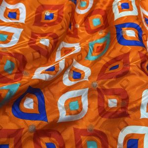 Italian silk Lurex jacqurd