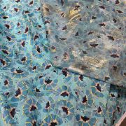 Set chiffon lurex & silk Italian