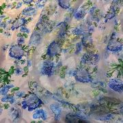 Set chiffon lurex & silk Italian