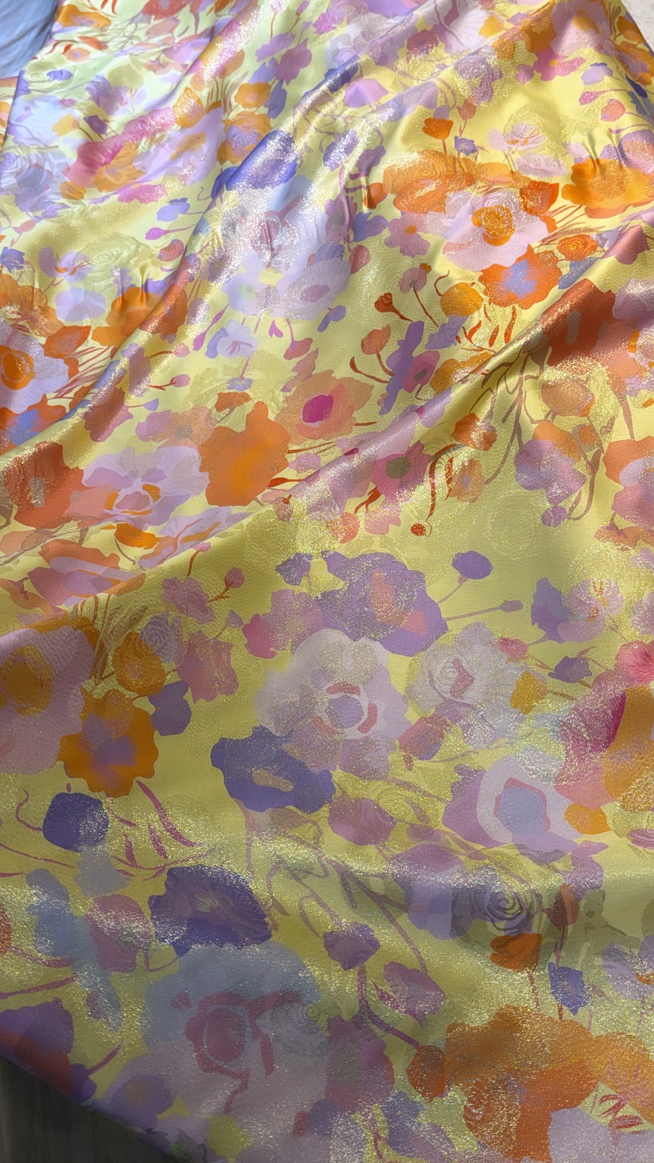 Italian silk lame