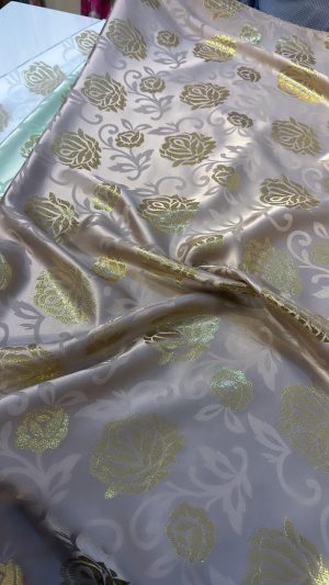 Italian Silk  Lurex Plain  (3 Meters)
