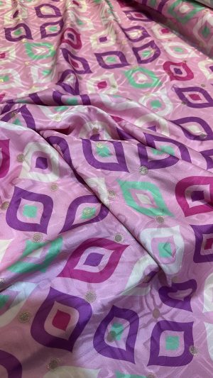 Italian silk Lurex jacqurd