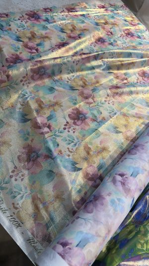 Cotton voile Italy lame