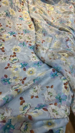 Set chiffon lurex & silk Italian