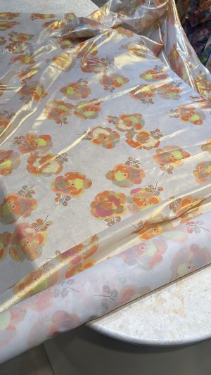 Cotton voile Italy lame