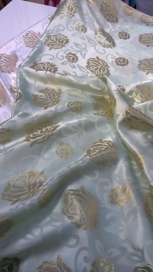 Italian Silk  Lurex Plain  (3 Meters)