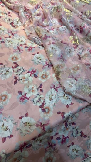 Set chiffon lurex & silk Italian