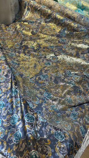 Set chiffon lurex & silk Italian