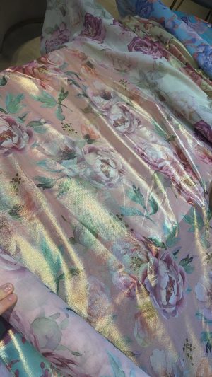 Cotton voile Italy lame
