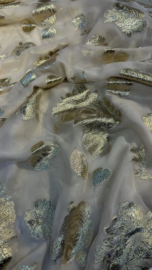Italian Chiffon lurex plain