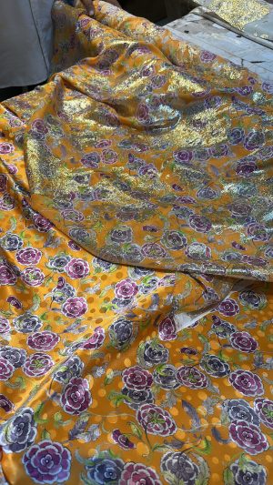 Set chiffon lurex & silk Italian