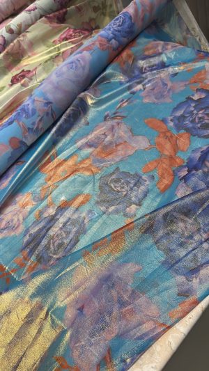 Cotton voile Italy lame