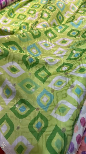 Italian silk Lurex jacqurd