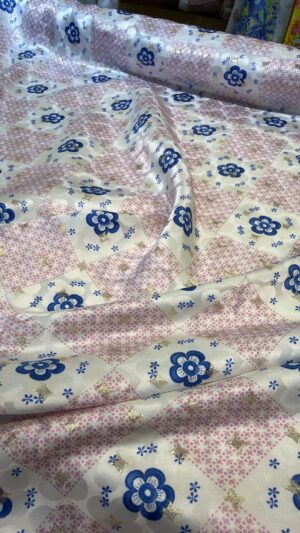 Italian silk Lurex jacqurd