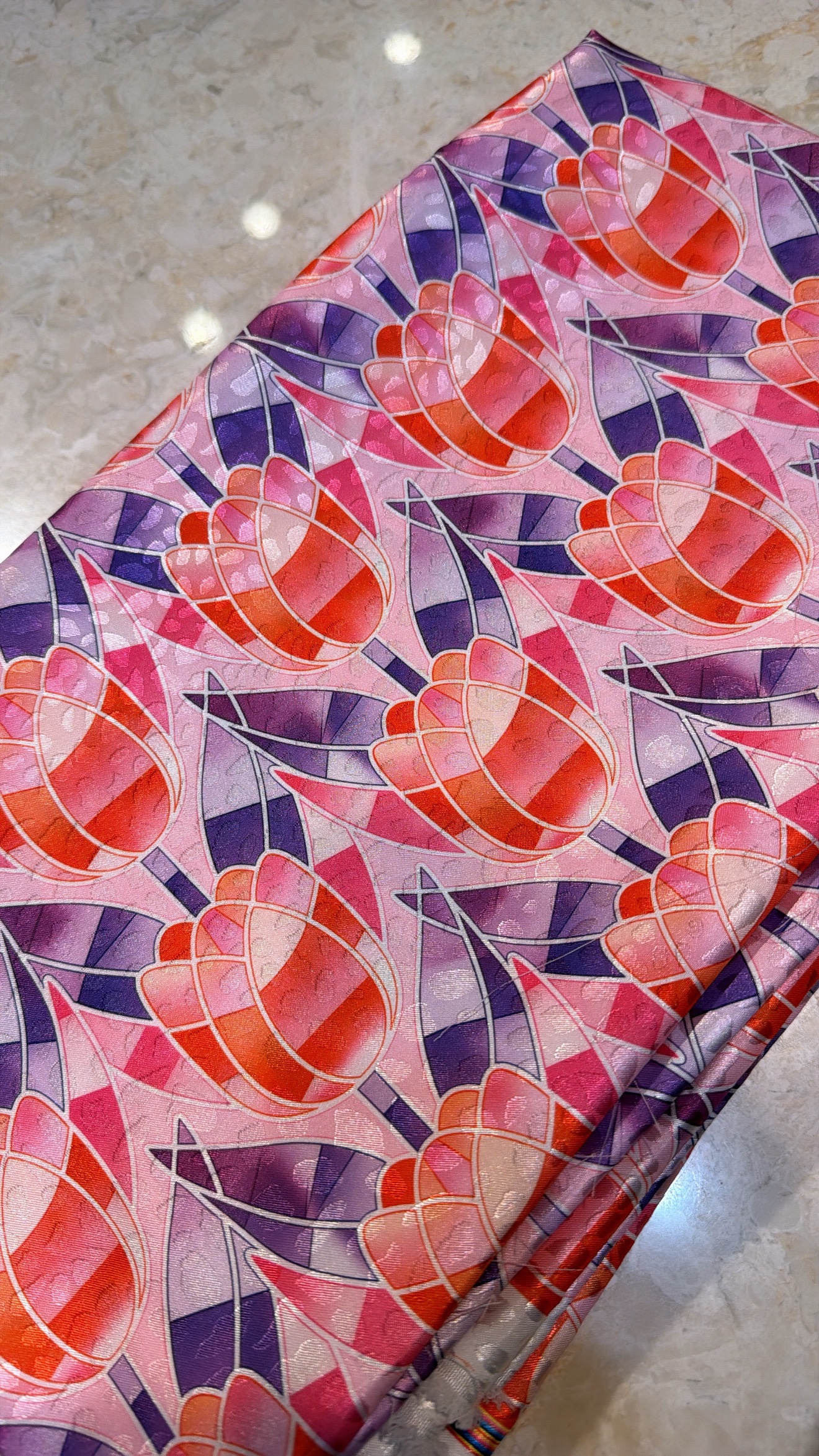 Silk jacquard
