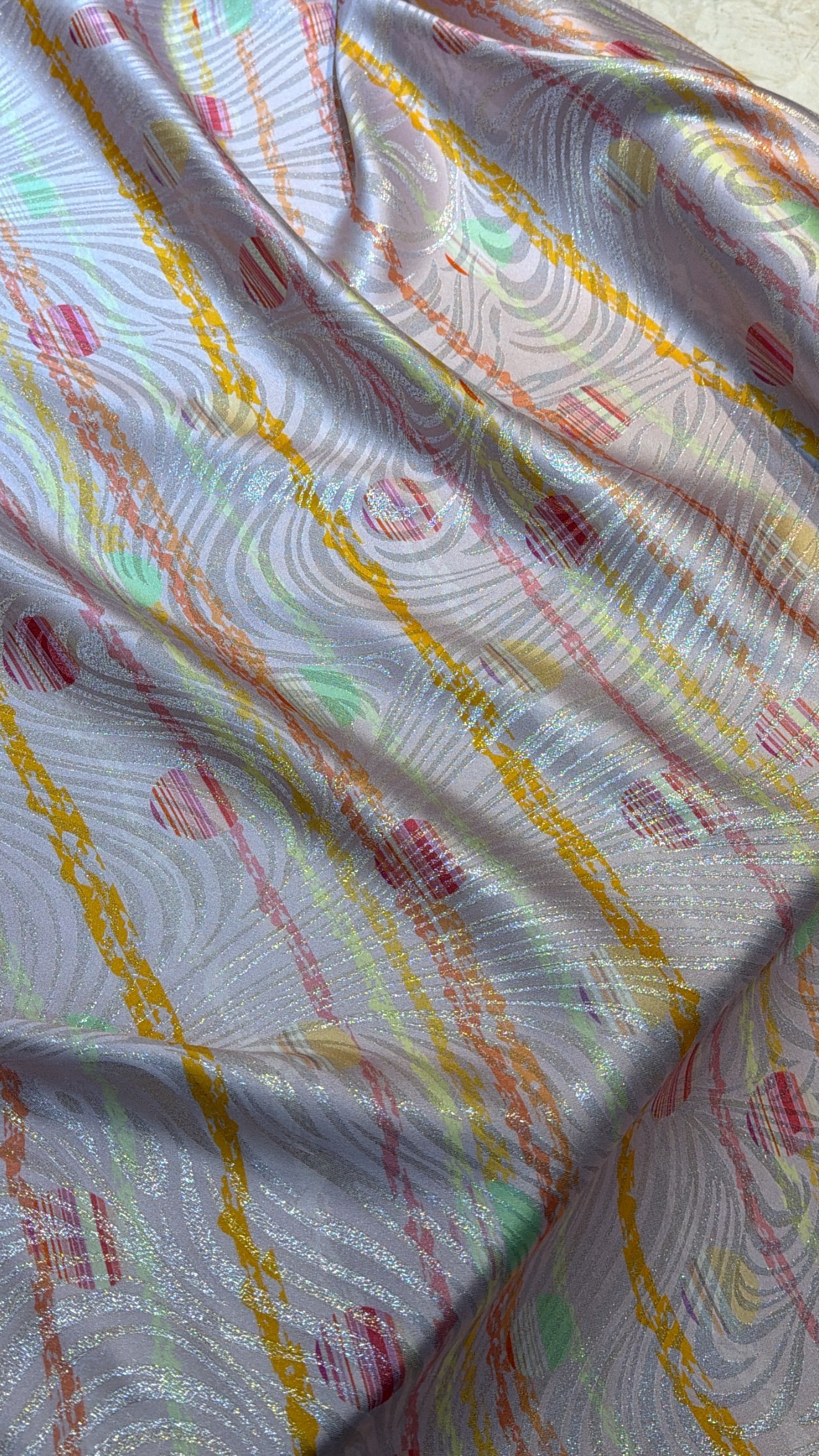 Italian silk Lame - Image 2