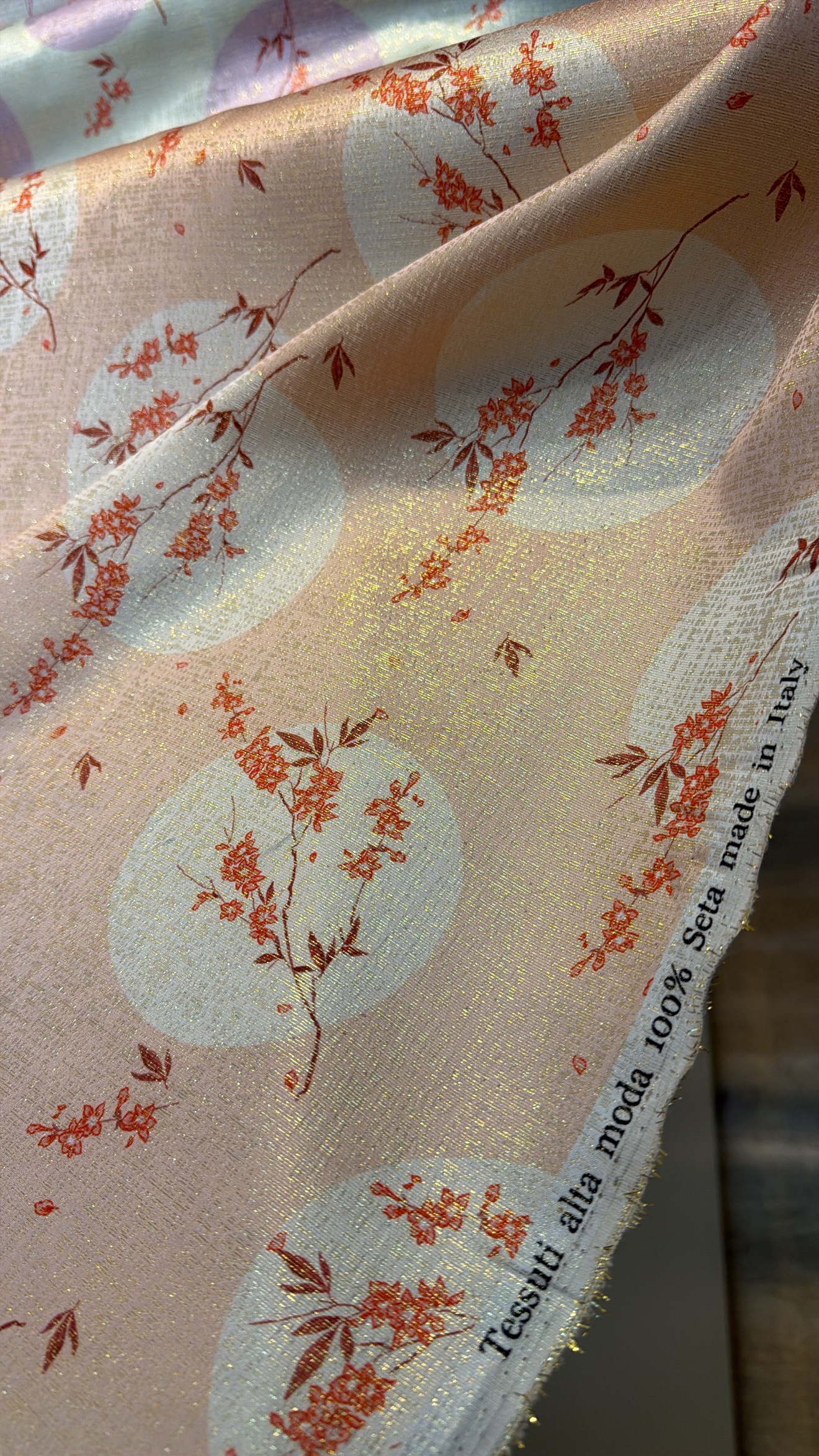 Italian silk Lame - Image 2