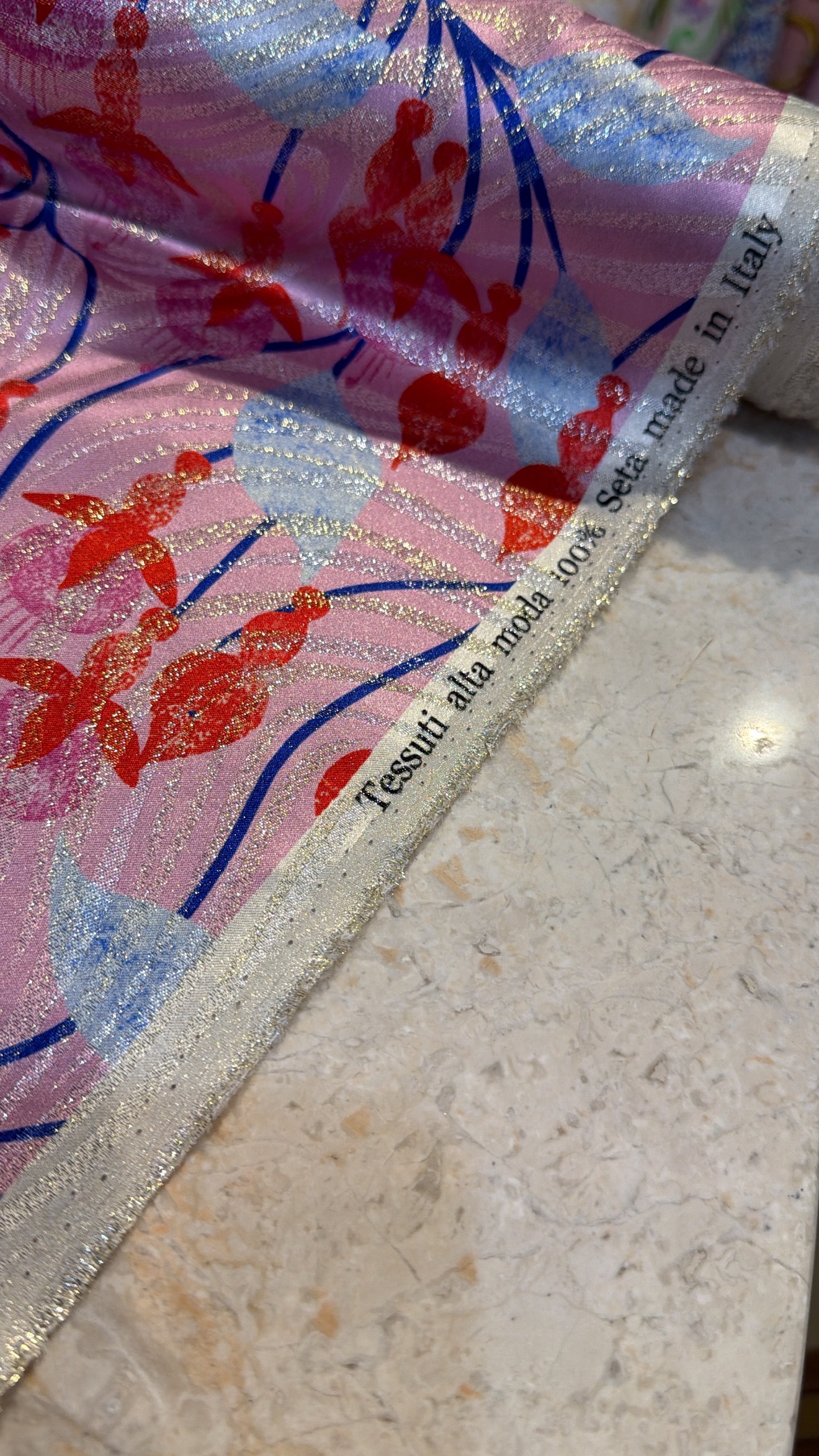 Italian silk Lame - Image 2