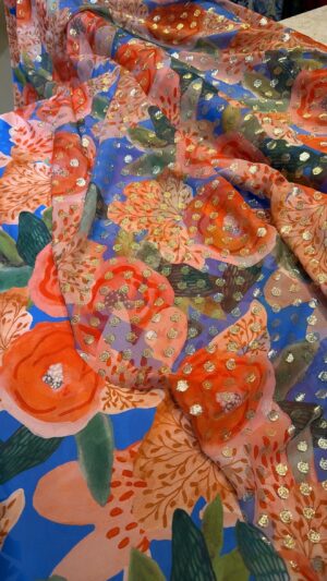 Silk & Chiffon lurex Italy