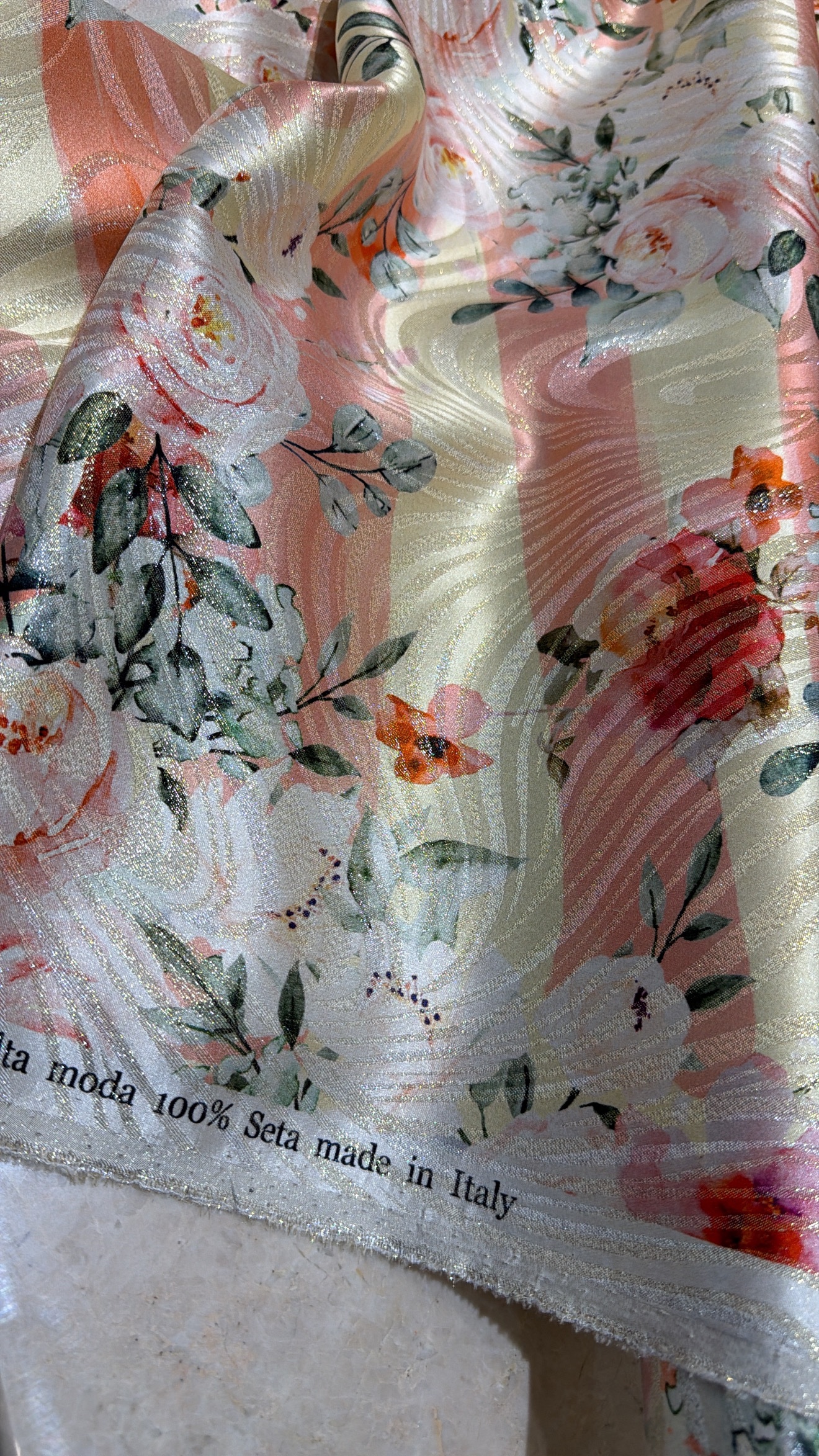 Italian silk Lame - Image 2
