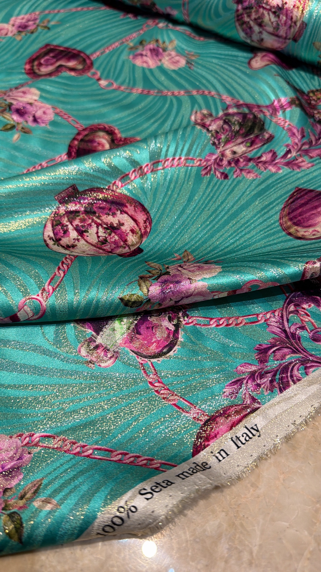 Italian silk Lame - Image 3