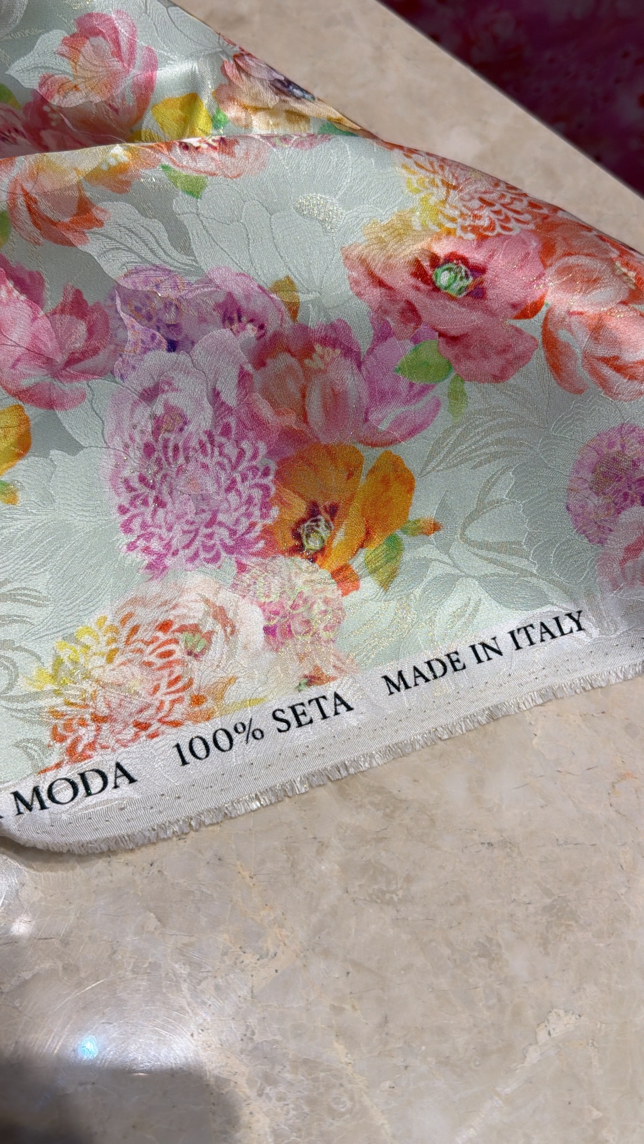 Italian silk Lame - Image 2