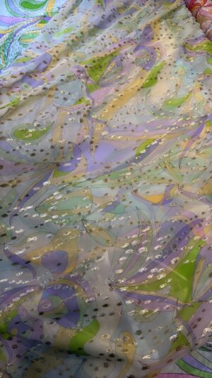 Chiffon georgette lurex
