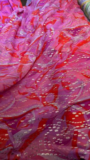 Chiffon georgette lurex