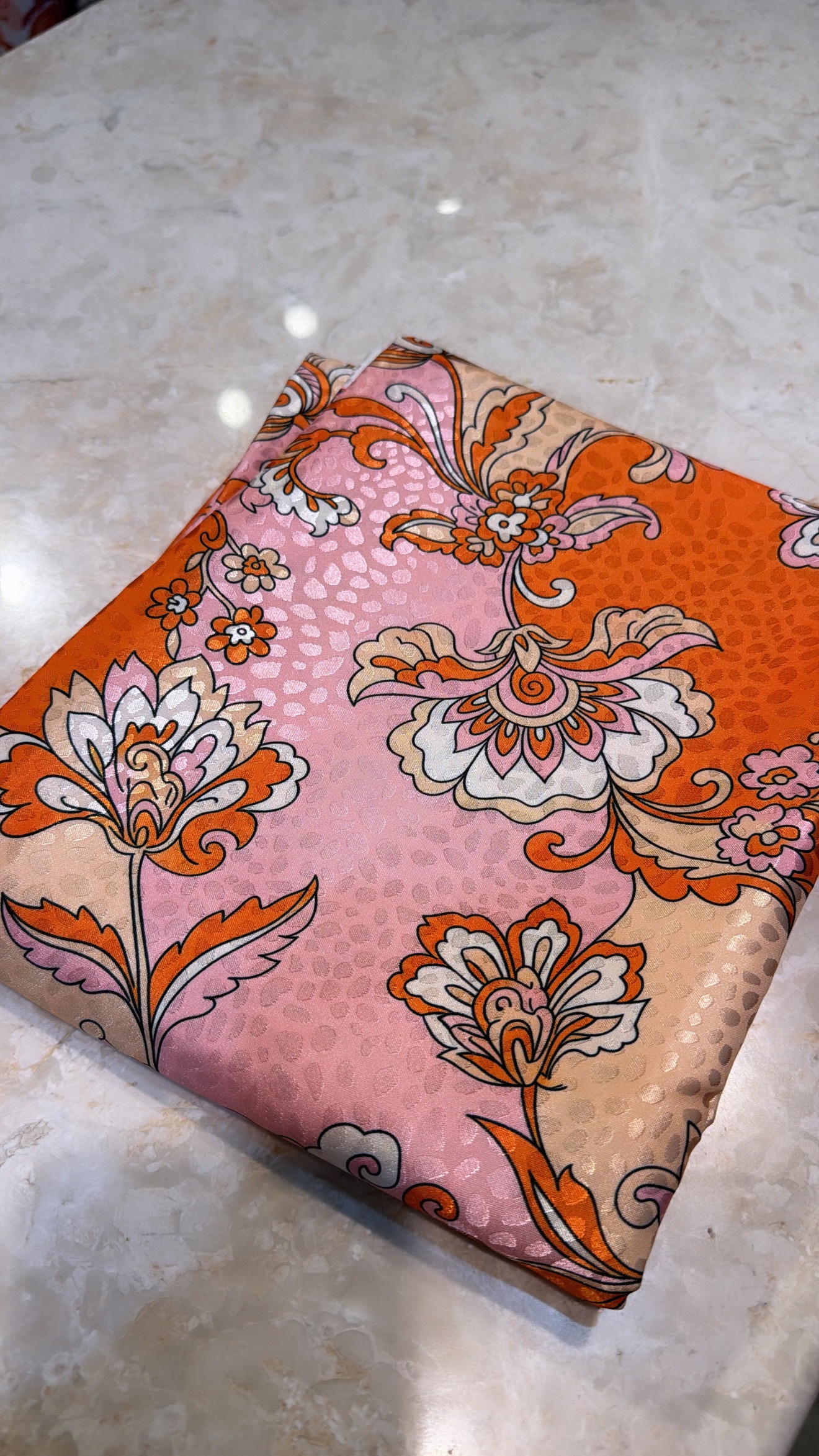Silk jacquard