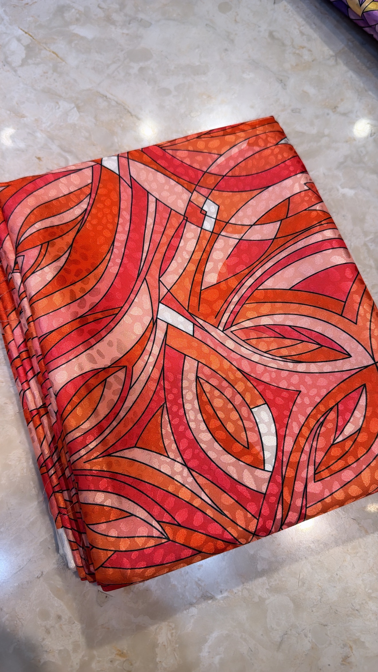 Silk jacquard