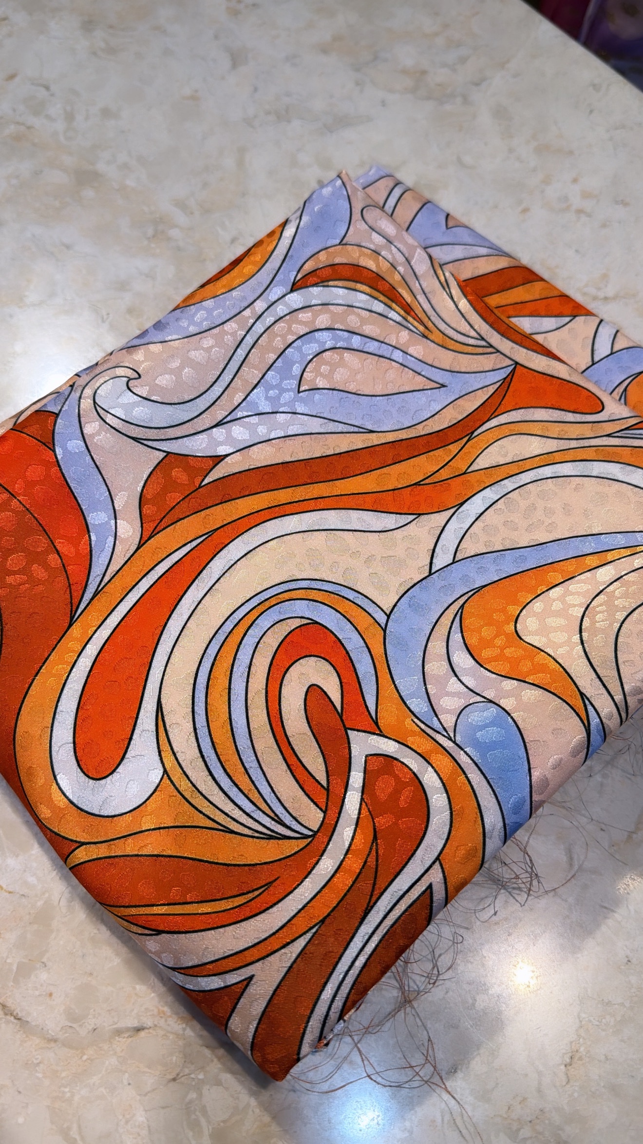 Silk jacquard