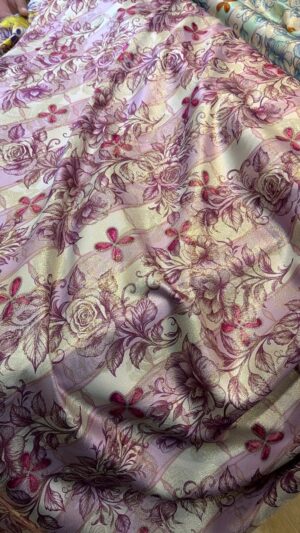 Italian silk jacqurd lame